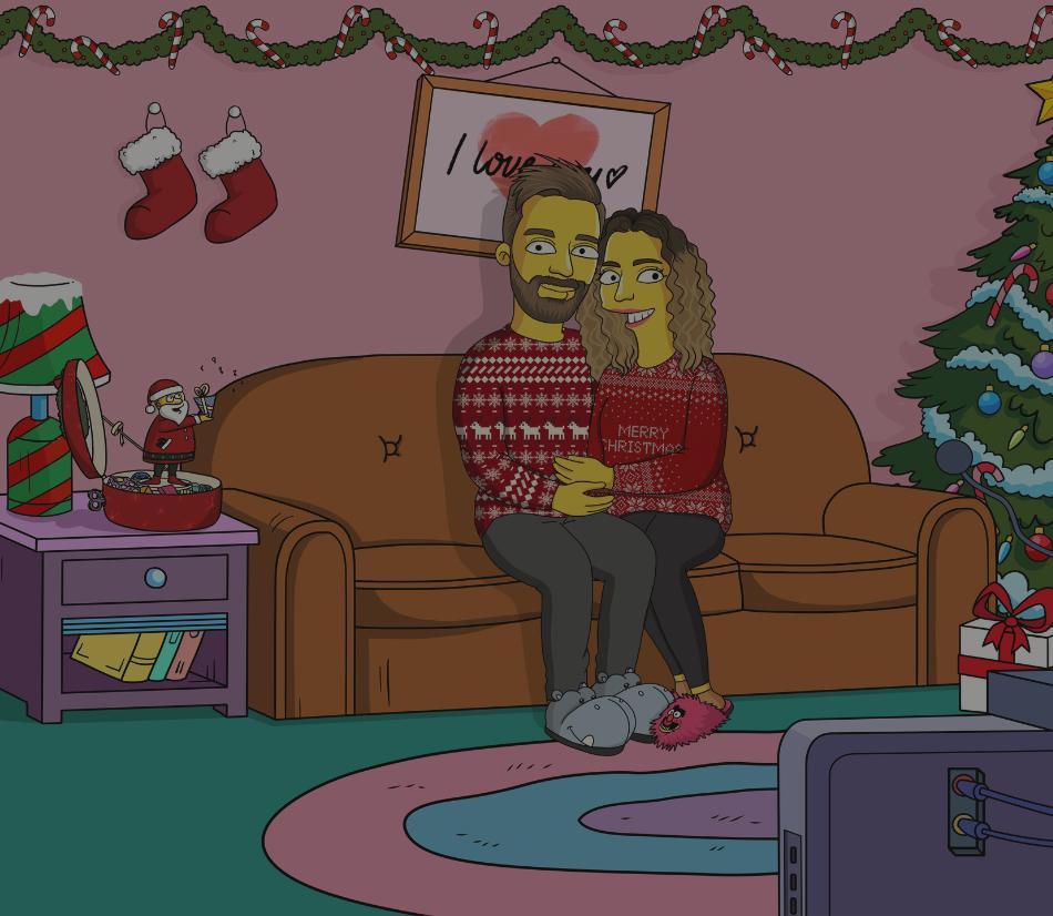 I Simpson diventano un regalo di Natale personalizzato