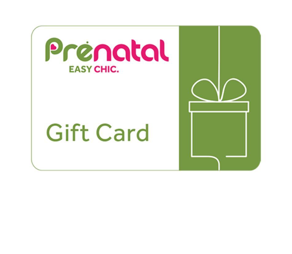 Gift card spendibile per acquisti presso i negozi Prénatal in Italia e su www.prenatal.com