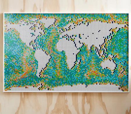 Art - Costruisci il quadro della mappa del mondo