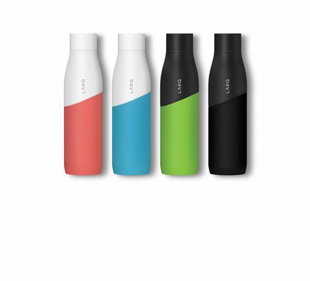 Bottiglia sport con tappo led antibatteri - Colori e formati assortiti