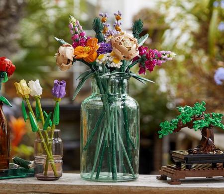 Home Decor - Bonsai, mazzo di fiori e altre piante assortite da costruire